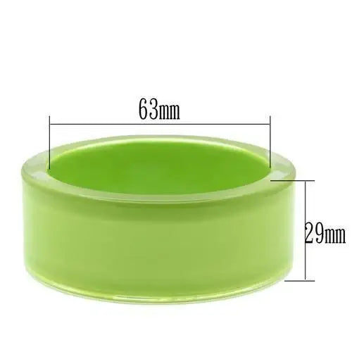 VL041 - Resin Bangle with Synthetic Synthetic Stone in Peridot - Alamode - Flyclothing LLC