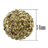 VL057 - Rhodium Brass Chain Pendant with Top Grade Crystal  in Topaz - Alamode