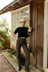 The Lily Pant Salt-Washed Coal