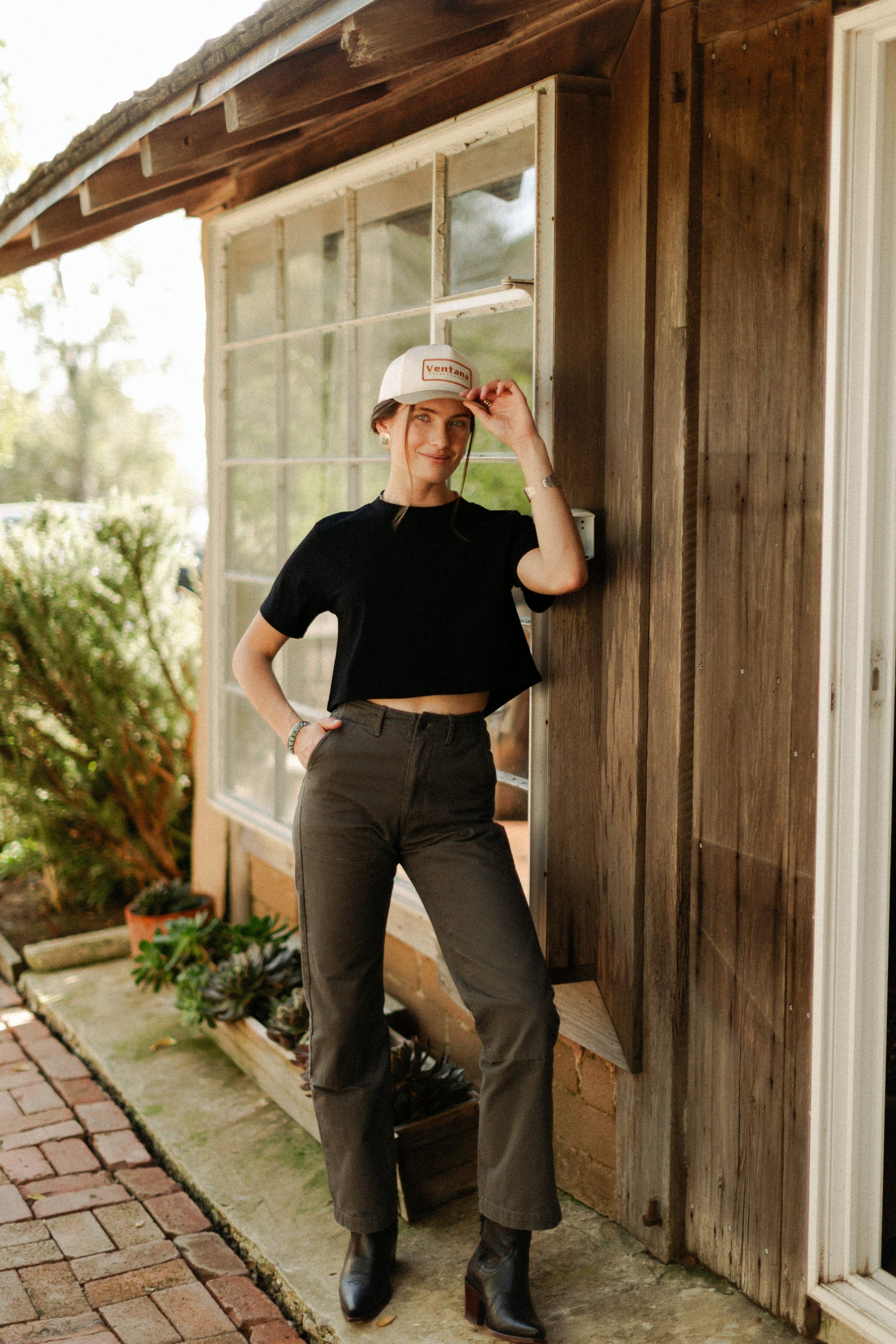 The Lily Pant Salt-Washed Coal