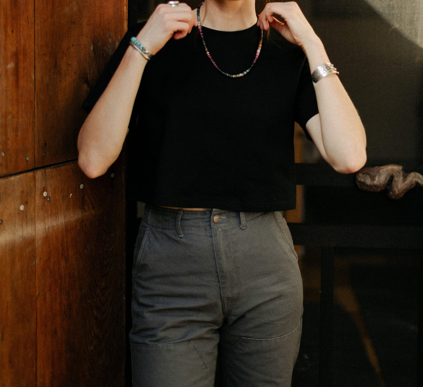 The Lily Pant Salt-Washed Coal