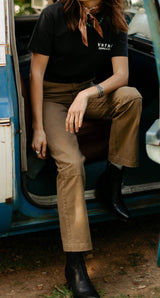 The Lily Pant Salt-Washed Tobacco