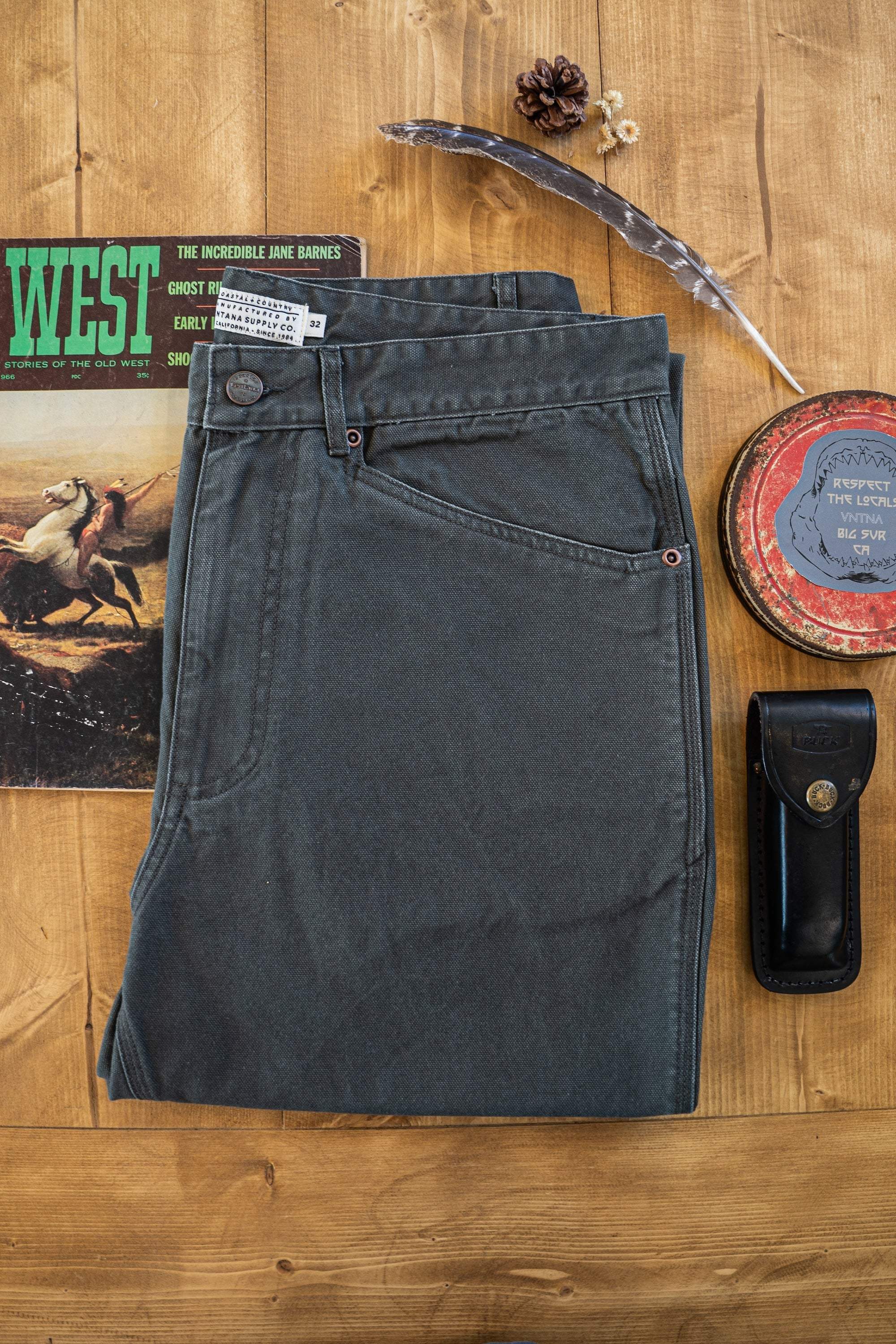 Tradesman Pant in Salt-Washed Coal