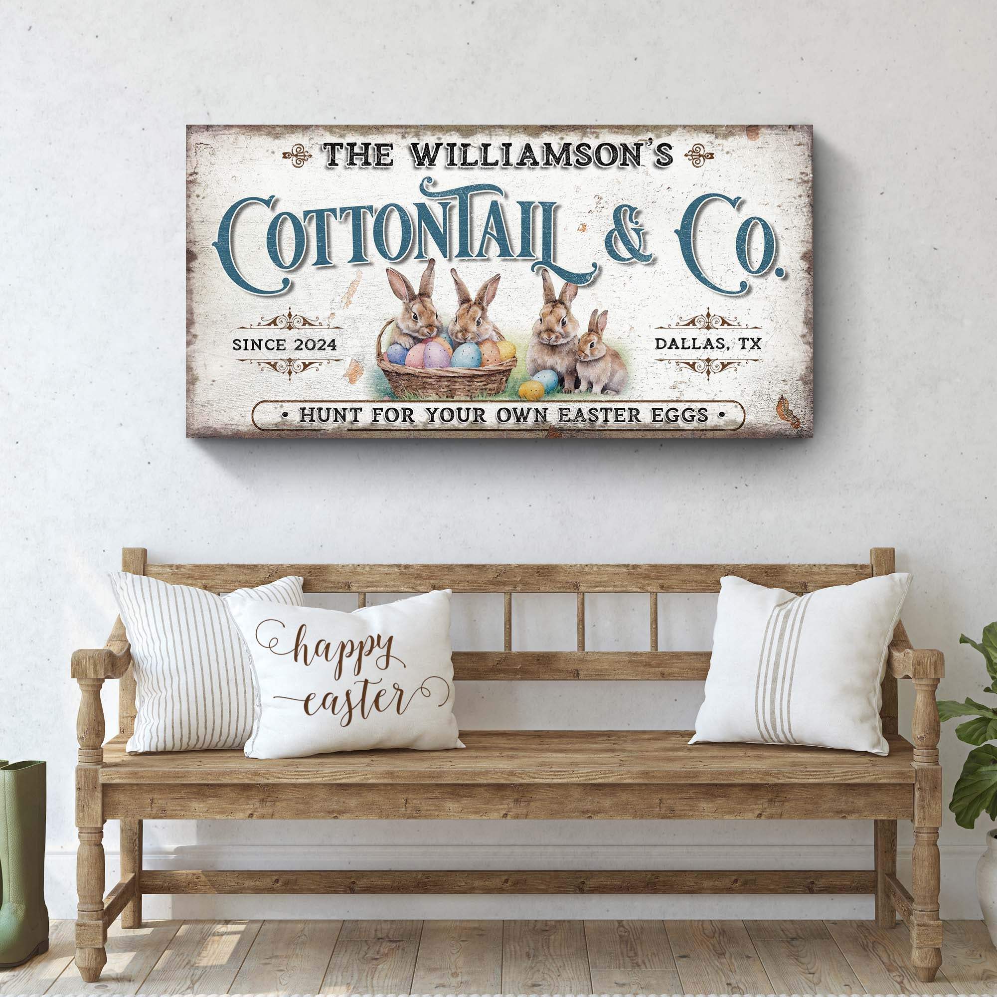 Vintage Easter Sign II - Tailored Canvases - Flyclothing LLC