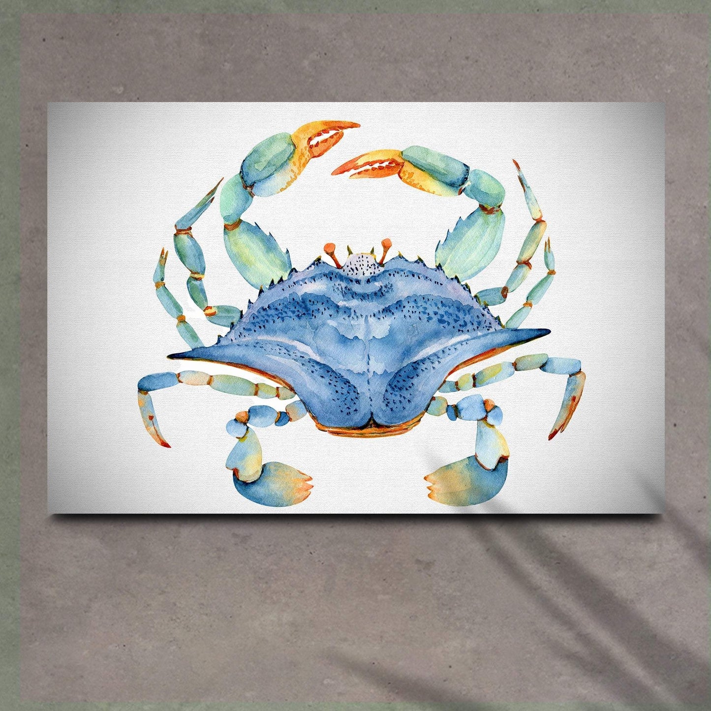 Crab Watercolor Canvas Wall Art IV - Tailored Canvases - Flyclothing LLC