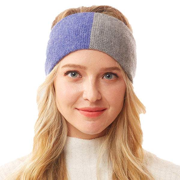 Warm Two Tone Earmuff Headband Ear Warmer - Madeline Love - Flyclothing LLC