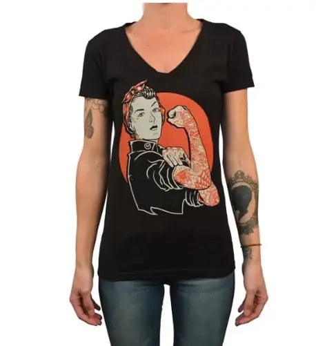 Black Market Art Company We Can Do It Women's V-Neck T-Shirt - Black Market Art Company - Flyclothing LLC