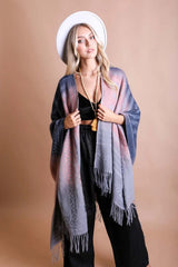 Western Style Colorblend Tassel Serape - Boho Clothing and Accessories - Flyclothing LLC