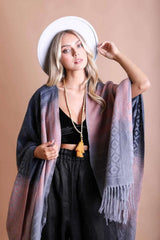 Western Style Colorblend Tassel Serape - Boho Clothing and Accessories - Flyclothing LLC