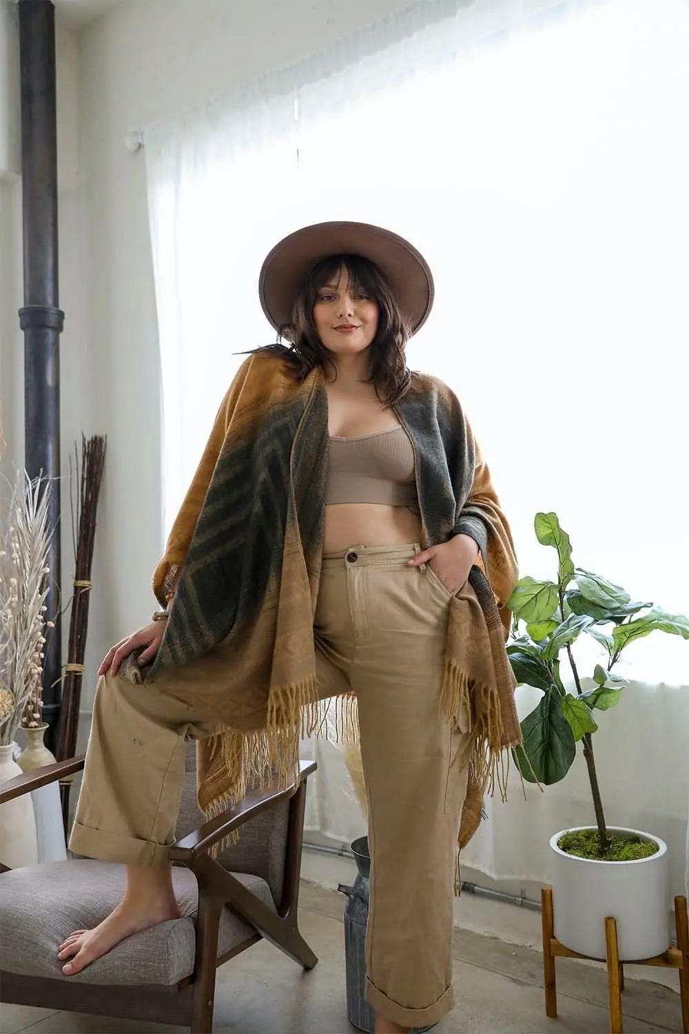 Western Style Colorblend Tassel Serape - Boho Clothing and Accessories - Flyclothing LLC