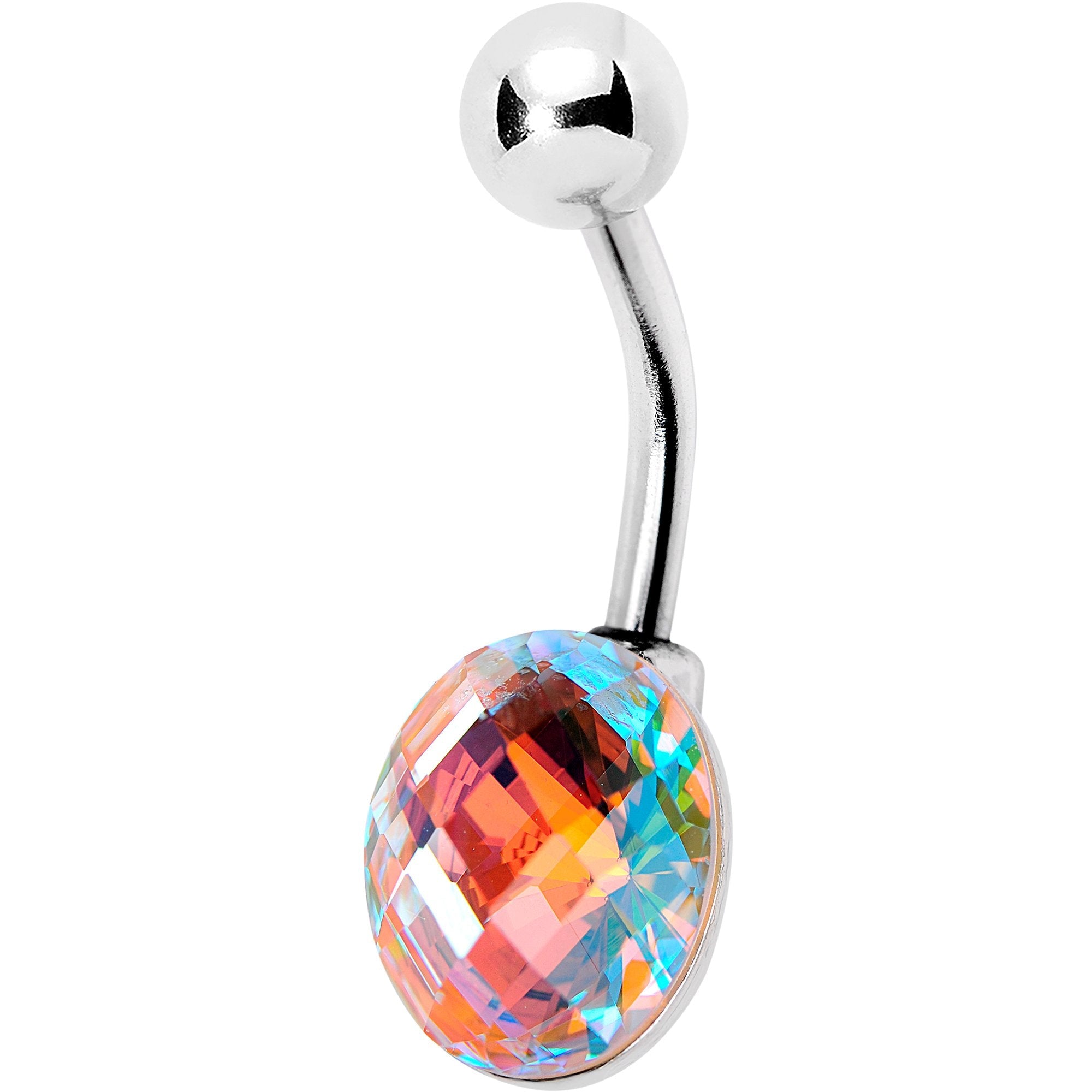 Aurora Gem Big Bubble Belly Ring - BodyCandy - Flyclothing LLC