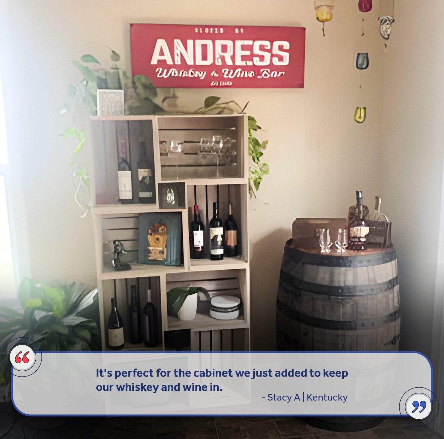 Whiskey And Wine Bar Sign III - Tailored Canvases - Flyclothing LLC