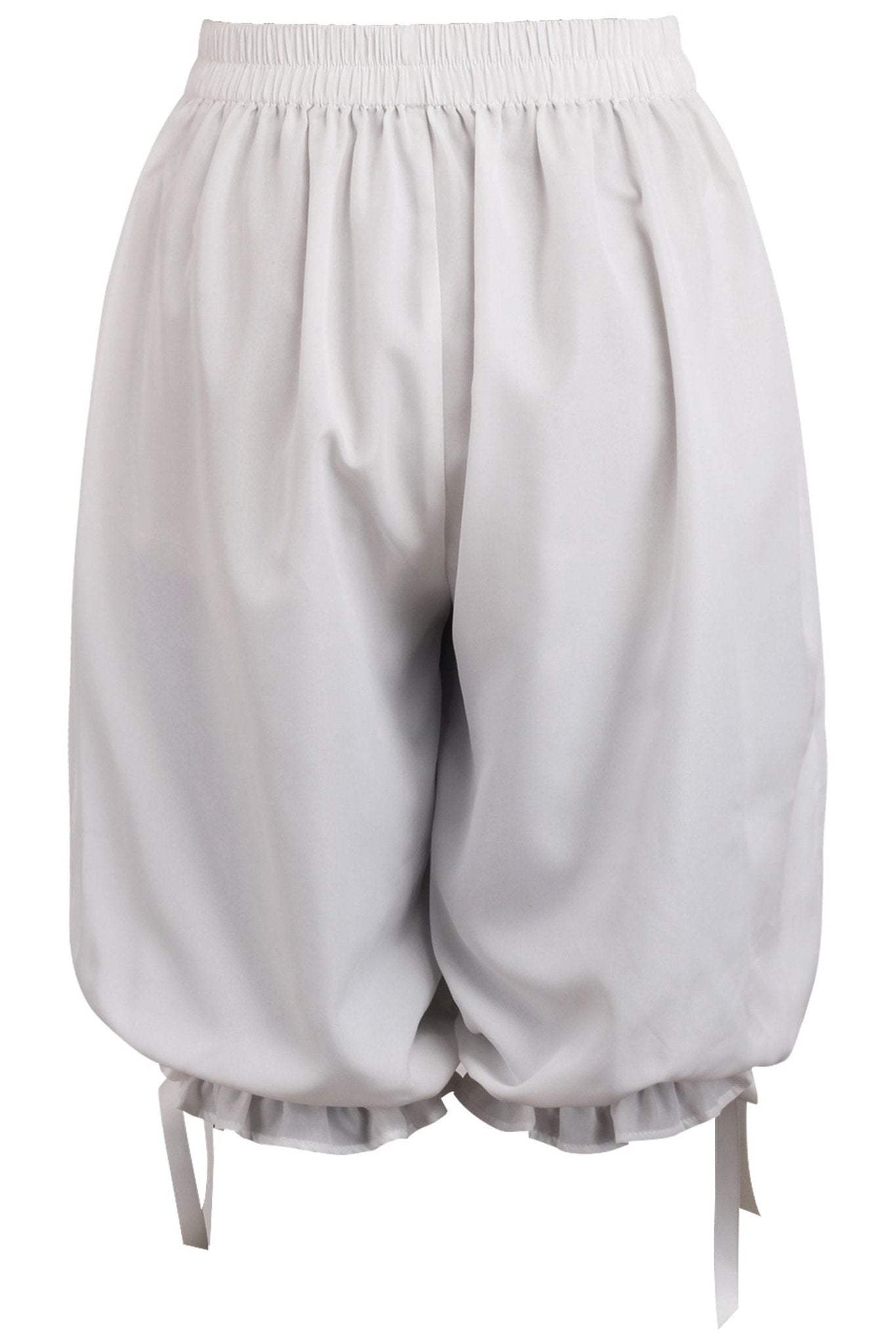 Daisy Corsets White Crepe Long Bloomers - Daisy Corsets