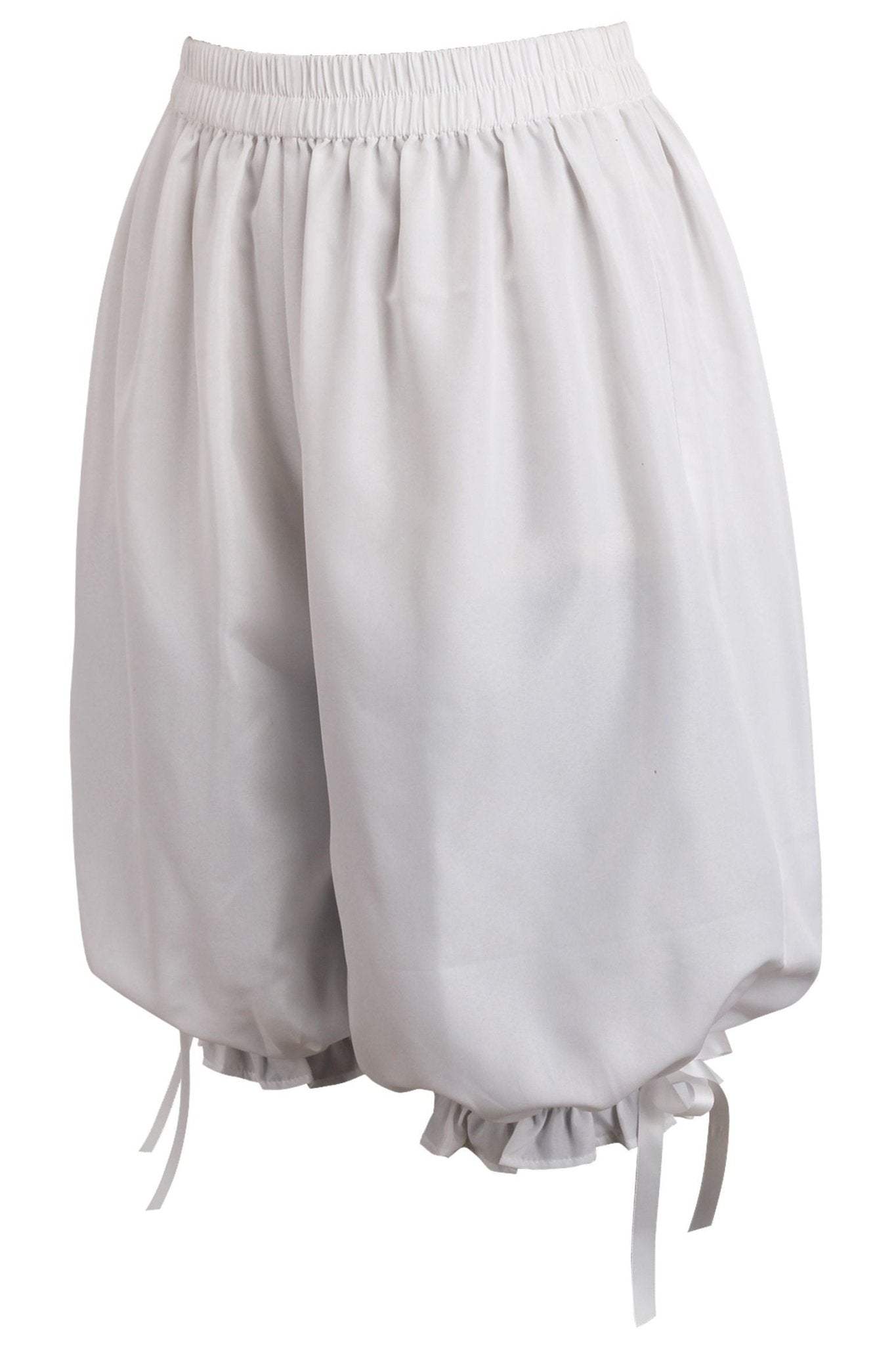 Daisy Corsets White Crepe Long Bloomers - Daisy Corsets