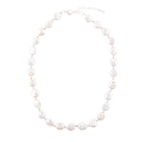 White Fresh Water Pearl Sterling Silver Necklace - Barse Jewelry