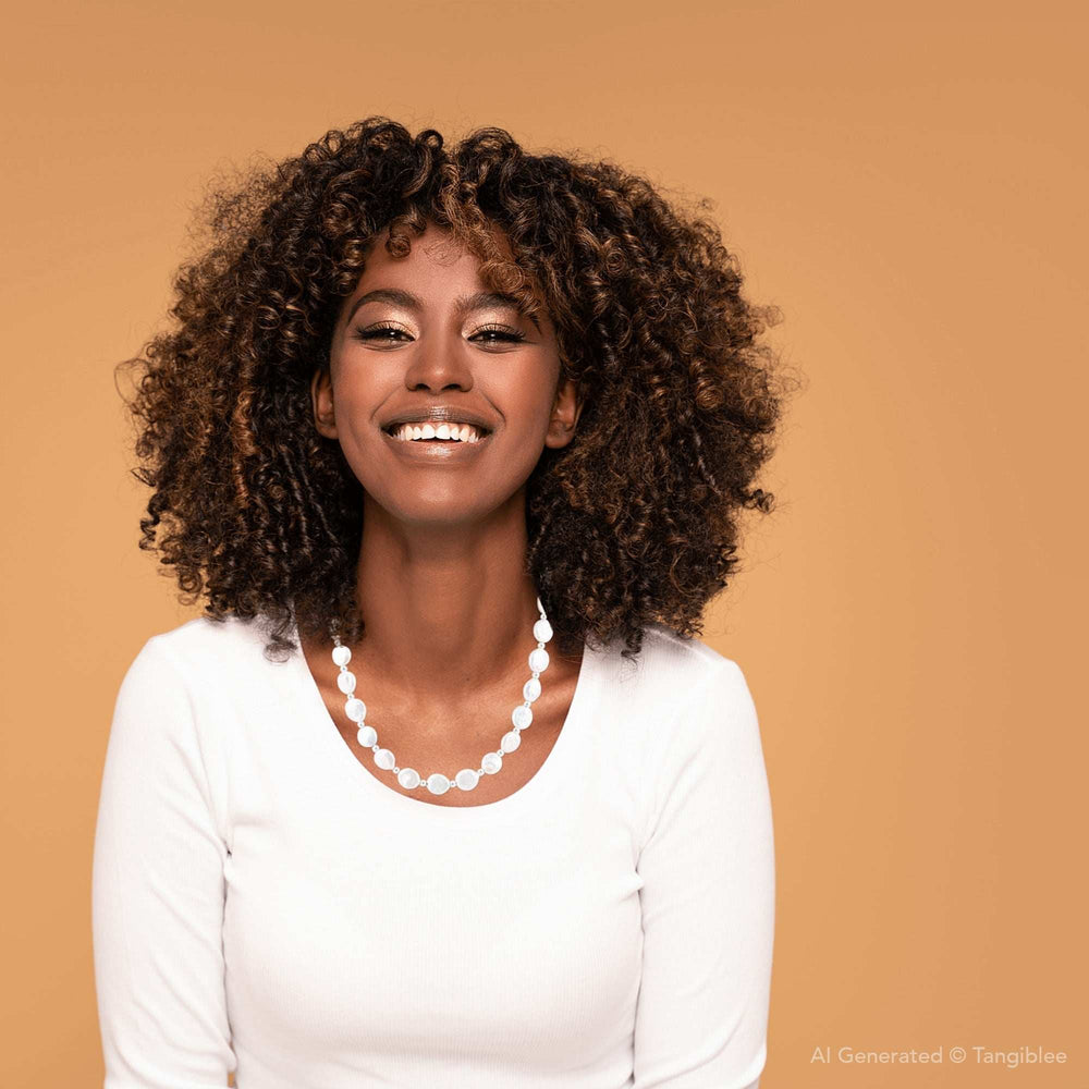 White Fresh Water Pearl Sterling Silver Necklace - Barse Jewelry - Flyclothing LLC