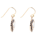 White Jasper Aztec Earrings