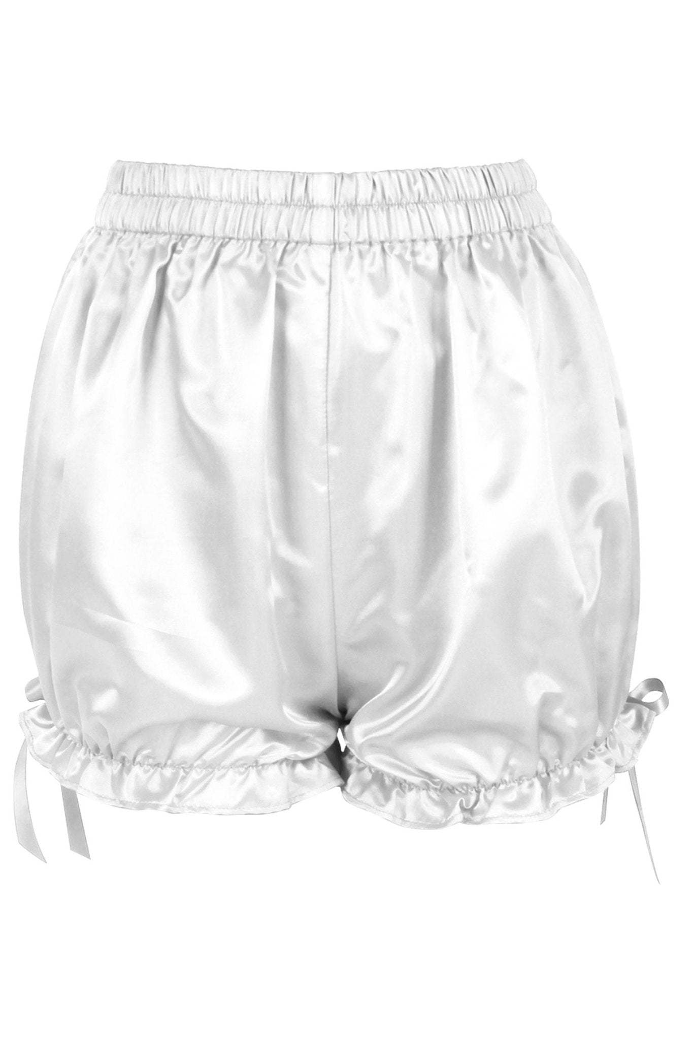 Daisy Corsets LIMITED EDITION White Satin Bloomers - Daisy Corsets