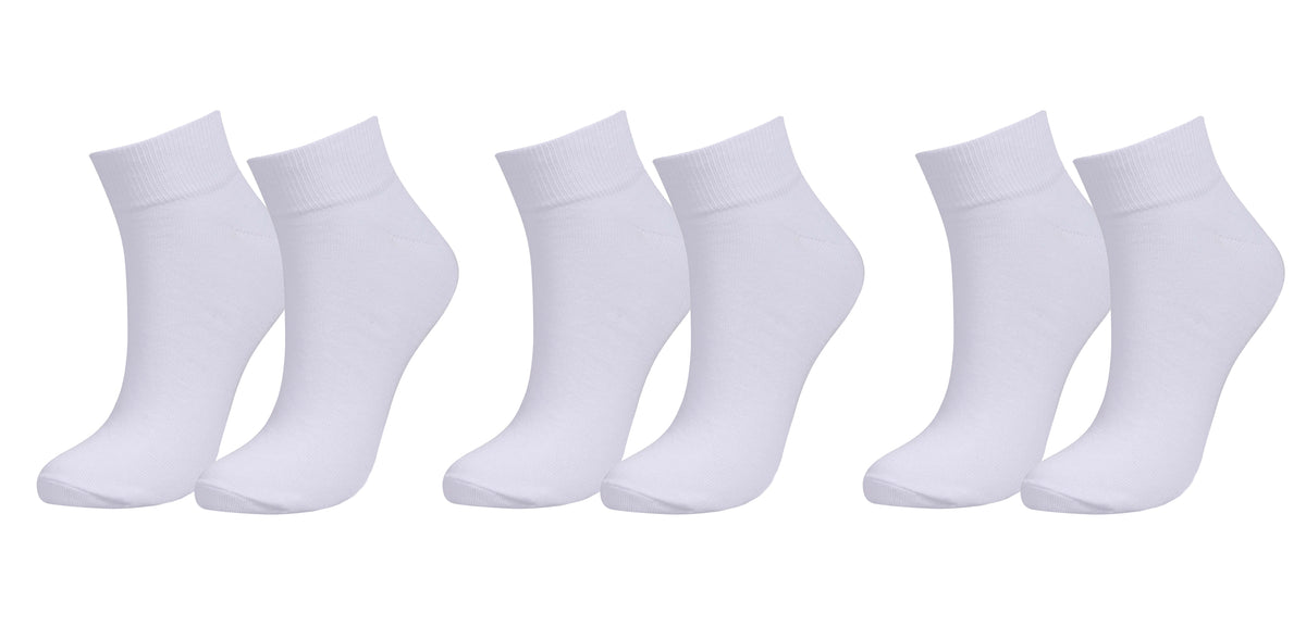 TITTIMITTI® Women’s 98% Organic Cotton Ankle Socks — 3-Pack, Soft & Breathable - tittimitti - Flyclothing LLC
