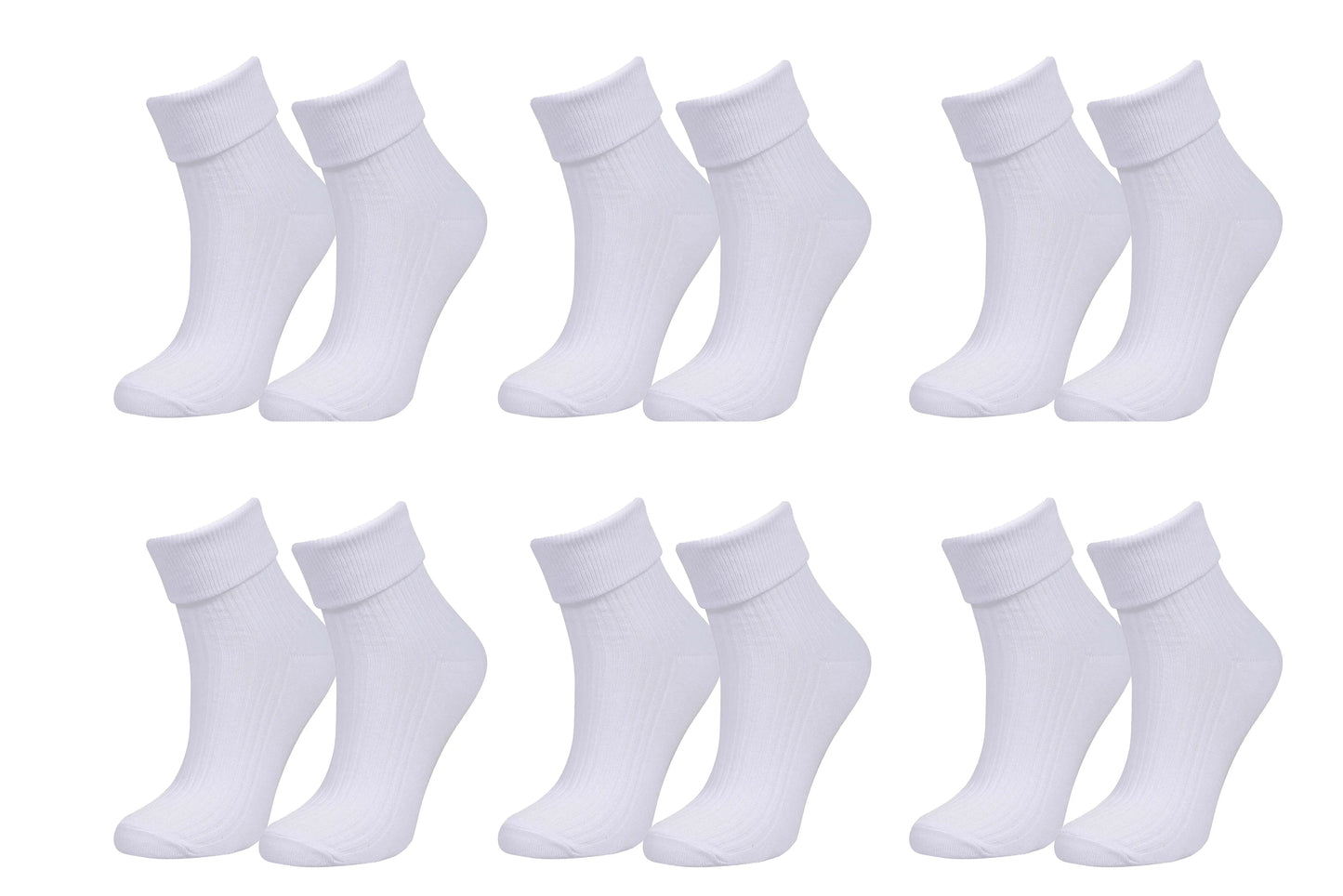 98% Organic Cotton Luxury Women's Socks 6-Pack. - tittimitti - Flyclothing LLC