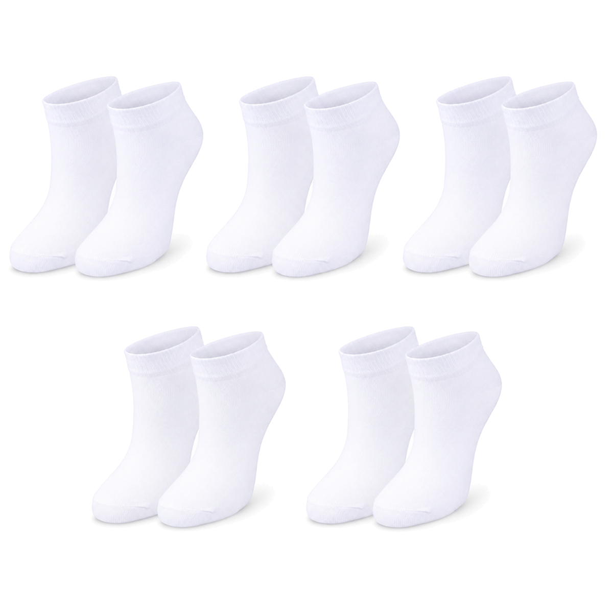tittimitti® Kids’ 98% Organic Cotton Ankle Socks 5-Pack – Ages 1–12 - tittimitti - Flyclothing LLC