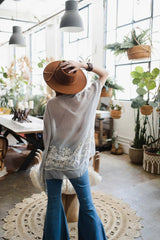 Wide Brim Leather Ribbon Bolero Hat - Boho Clothing and Accessories - Flyclothing LLC