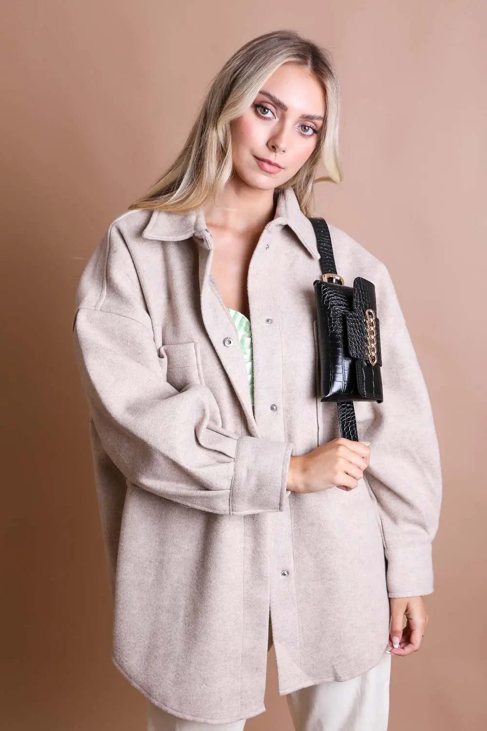 Wide Clutch Chain Belt Bag - Boho Clothing and Accessories - Flyclothing LLC
