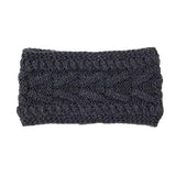 Wide Solid Cable Knit Earmuff Headband Ear Warmer - Madeline Love - Flyclothing LLC