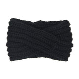 Wide Solid Twisted Soft Knit Earmuff Headband Ear Warmer - Madeline Love - Flyclothing LLC