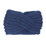 Wide Solid Twisted Soft Knit Earmuff Headband Ear Warmer - Madeline Love - Flyclothing LLC
