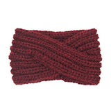 Wide Solid Twisted Soft Knit Earmuff Headband Ear Warmer - Madeline Love - Flyclothing LLC