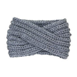 Wide Solid Twisted Soft Knit Earmuff Headband Ear Warmer - Madeline Love - Flyclothing LLC