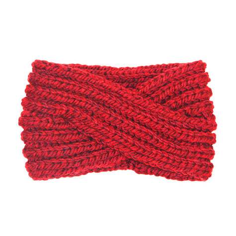 Wide Solid Twisted Soft Knit Earmuff Headband Ear Warmer - Madeline Love - Flyclothing LLC