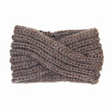 Wide Solid Twisted Soft Knit Earmuff Headband Ear Warmer - Madeline Love - Flyclothing LLC