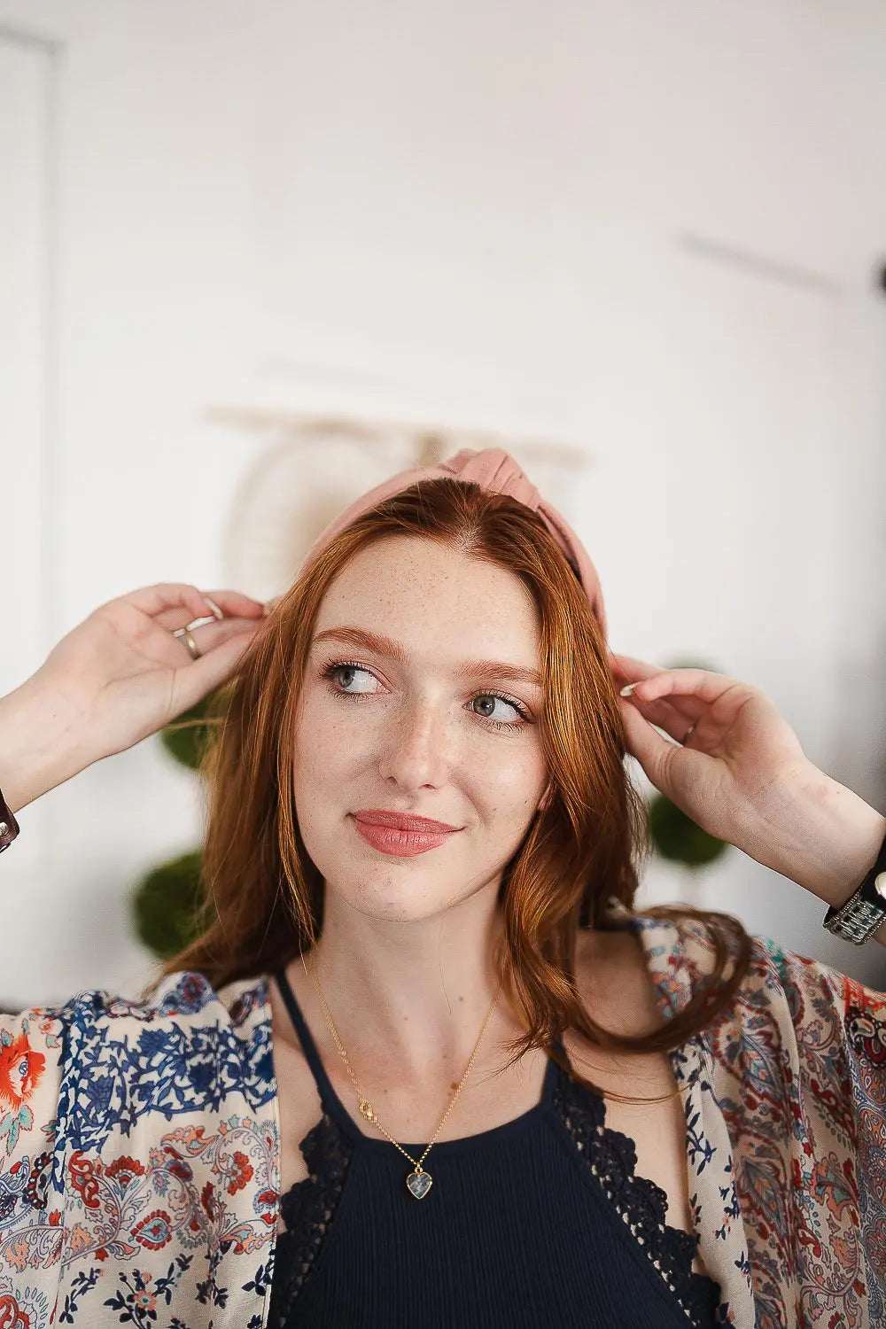Wide Striped Topknot Headband – Chic and Comfortable - Boho Clothing and Accessories - Flyclothing LLC