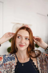 Wide Striped Topknot Headband – Chic and Comfortable - Boho Clothing and Accessories - Flyclothing LLC