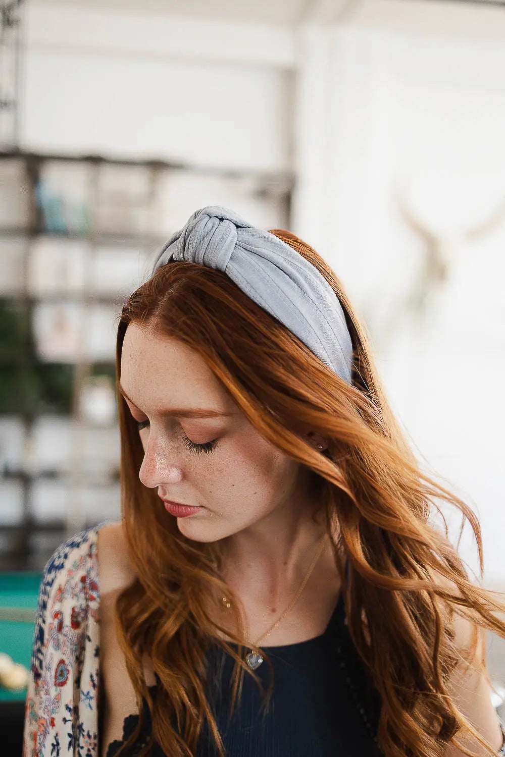 Wide Striped Topknot Headband – Chic and Comfortable - Boho Clothing and Accessories - Flyclothing LLC