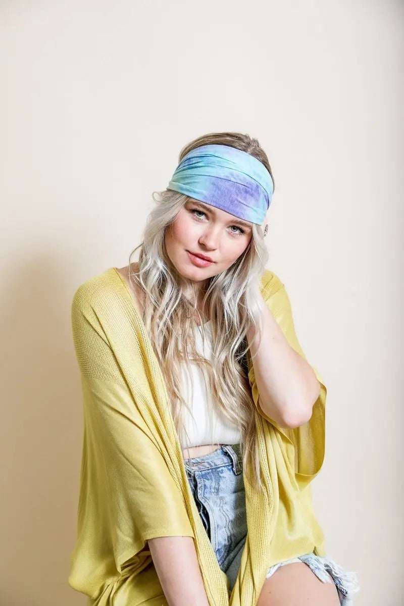 Wide Tie-Dye Headband - Boho Clothing and Accessories - Flyclothing LLC