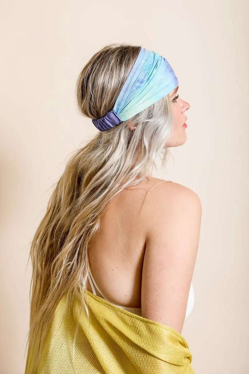 Wide Tie-Dye Headband - Boho Clothing and Accessories - Flyclothing LLC