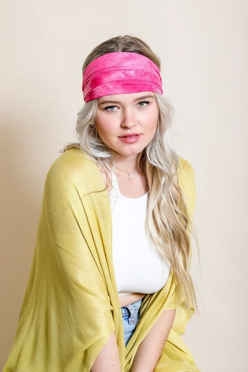 Wide Tie-Dye Headband - Boho Clothing and Accessories - Flyclothing LLC