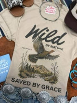 Wild by Nature Saved by Grace Graphic Tee - Wild Junkie - Flyclothing LLC