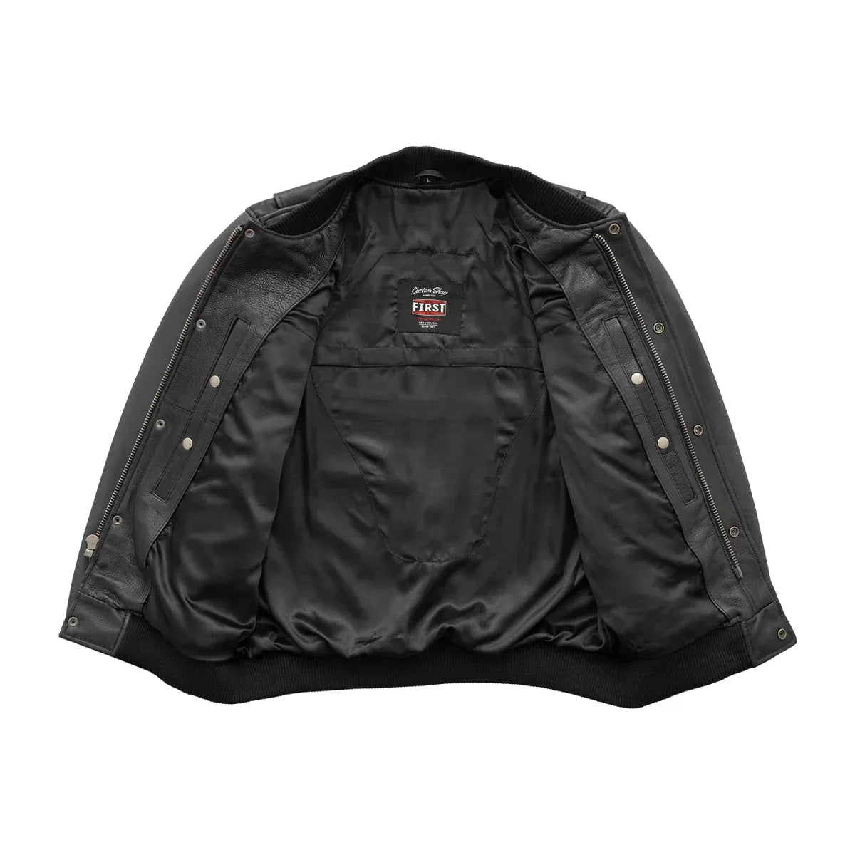 Willie Men's Motorcycle Leather Jacket - First Manufacturing Company - Flyclothing LLC
