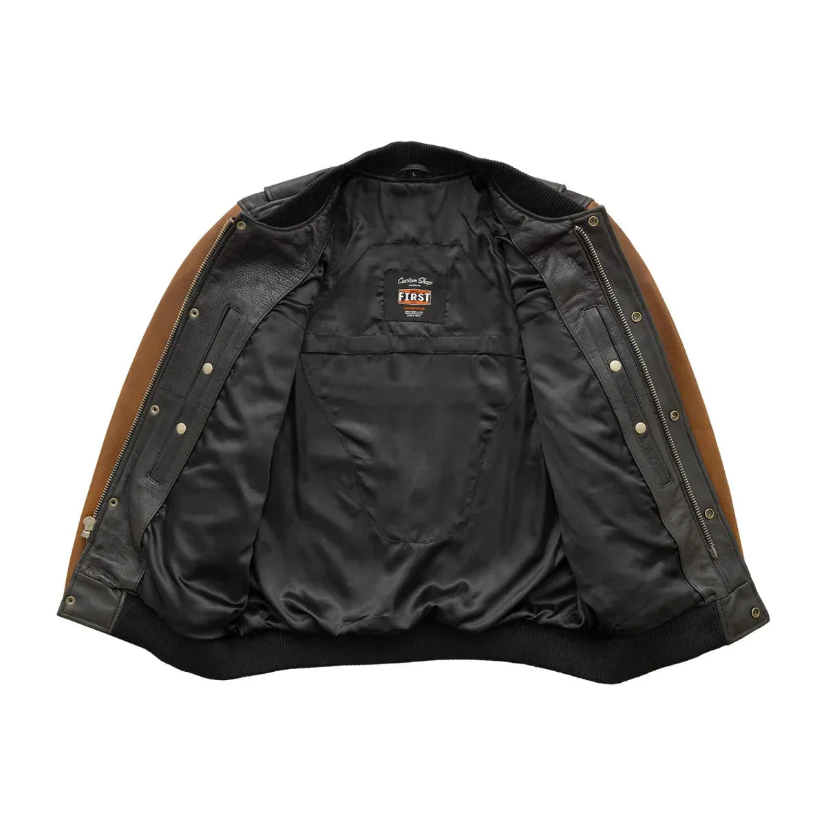 Willie Men's Motorcycle Leather Jacket - First Manufacturing Company - Flyclothing LLC
