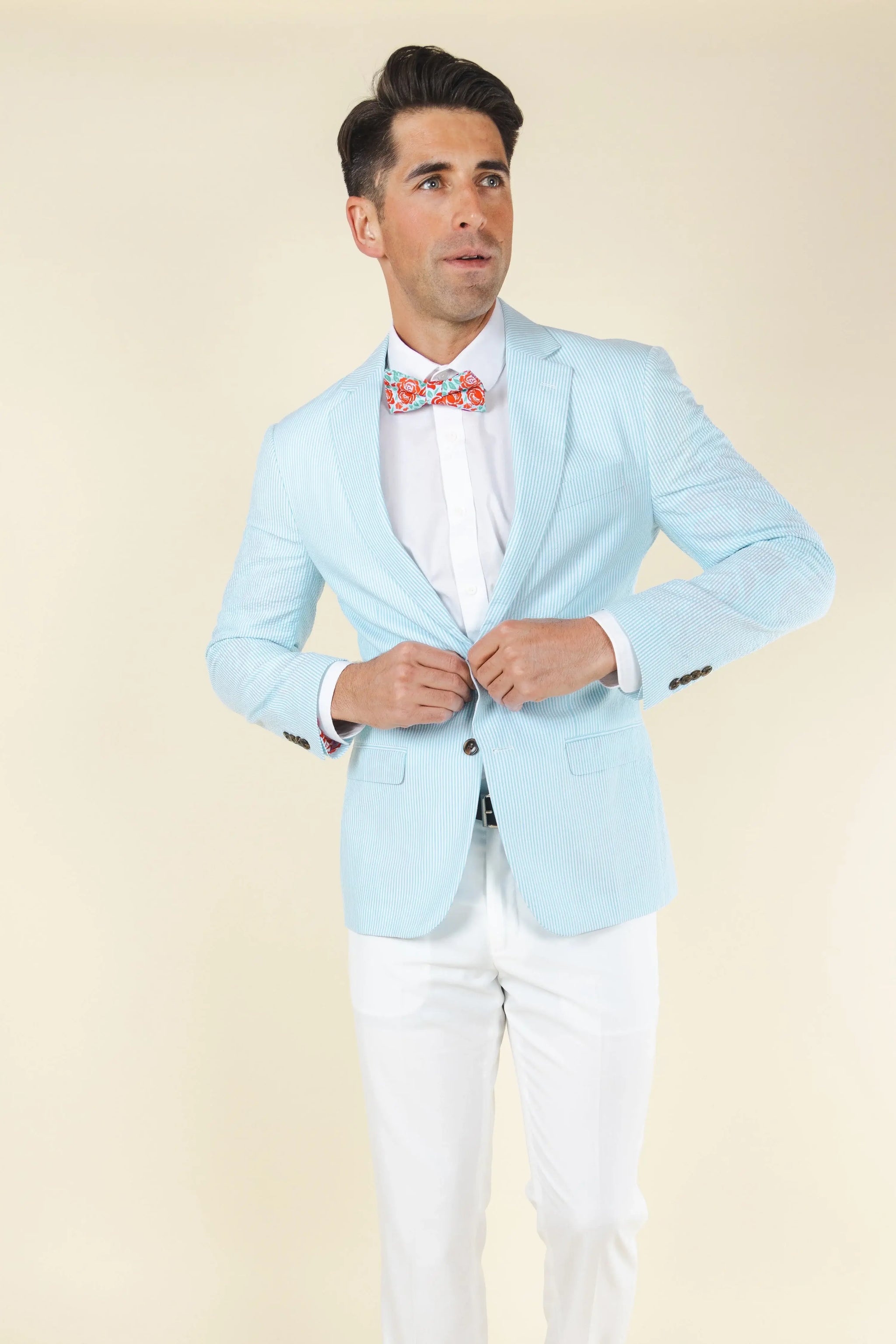 The Party Paddock | Derby Roses Seersucker Suit - Shinesty - Flyclothing LLC