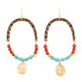 Windswept Turquoise Loop Earrings - Barse Jewelry - Flyclothing LLC