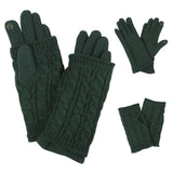 Winter 3 In 1 Cable Knit Smart Gloves - Madeline Love - Flyclothing LLC