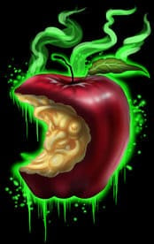 Black Market Art Company Witch Apple Print