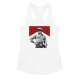 Vintage Cowboy Women’s Fitted Racerback Tank Top - Baha Ranch Western Wear - Flyclothing LLC