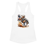 Rodeo Cowboy Women’s Fitted Racerback Tank Top - Baha Ranch Western Wear - Flyclothing LLC