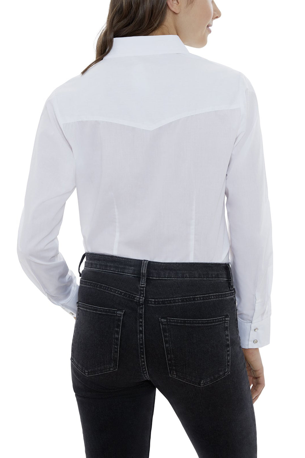 Women's Ely Walker Long Sleeve Solid Western Snap Shirt